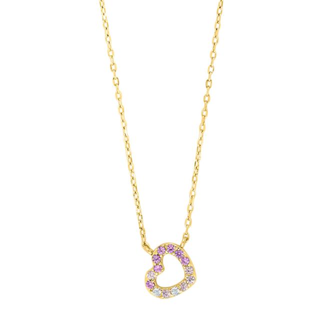 NOA Kids Jewellery - Børnehalskæde med hjerte, forgyldt sølv - Model:  20458015900