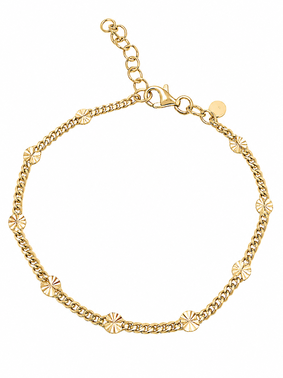 L&G Armbånd i forgyldt sølv, big shine/panser - model 2060759