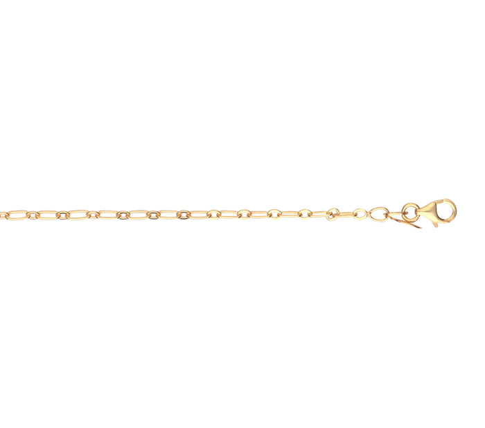 L&G - 8 kt. guld halskæde med ovale led 50 cm - Model: 403705-50