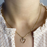 Scrouples - Kleopatra hjerte vedhæng, med 0,30 ct. H-W/SI 14 kt rødguld- Model: 2125,30