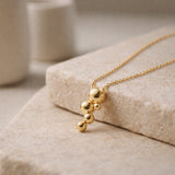 Scrouples - 8 kt guld vedhæng, kugler med forgyldt kæde - Model nr: 212903