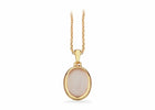 Scrouples - 8 kt guld vedhæng, rosa quartz med forgyldt kæde - Model: 214343