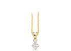 Scrouples - 8 kt guld vedhæng, syntetisk zirkon med forgyldt kæde - Model: 214453