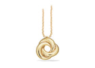 Scrouples - 8 kt guld vedhæng med knude, forgyldt kæde - Model: 215613