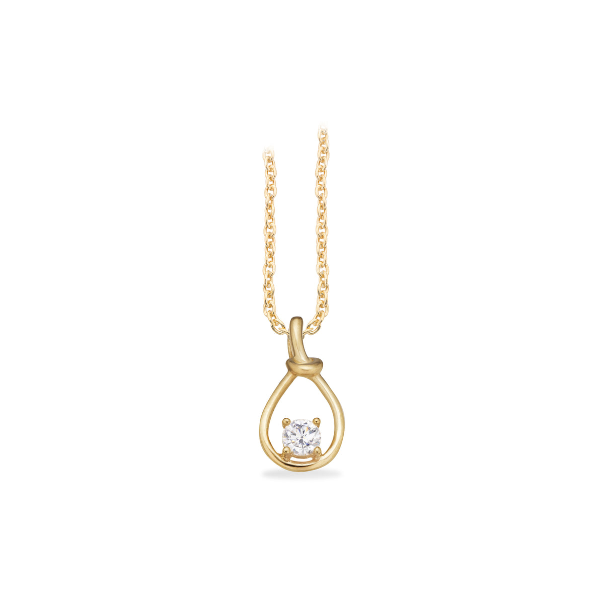 Scrouples - 8 kt guld vedhæng, med forgyldt kæde - Model: 216453