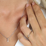 Mary ring sølv med 0,05 ct labgrown diamant W/VS - Model: 21647705