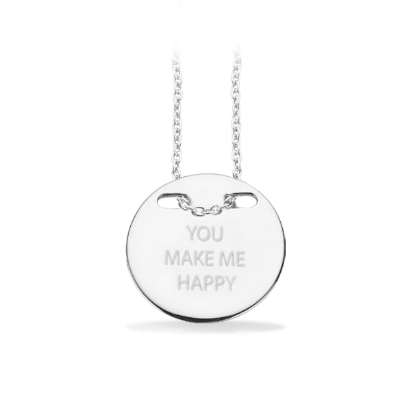 Scrouples - Sølvvedh. rhod + kæde - WearLove - YOU MAKE ME... - Modelnr.: 226852