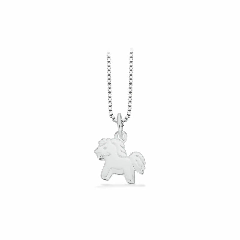 Scrouples - Børne halskæde med hest i sølv - Model: 238722
