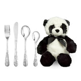 Nordahl Andersen - Rustfrit stål bestik m. panda inkl. bamse - Model: 93002527007