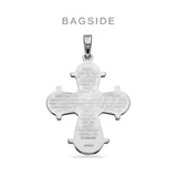 Scrouples - Sølv vedhæng, Dagmarkors med Fadervor, 25x 22mm - Modelnr.: 25522