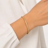 14 kt. guld brillant armring med 0,90ct tw/si