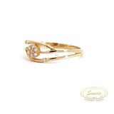 Amore - 14 kt. Diamant guld ring med 0,12ct w/si - Model: 40-22581