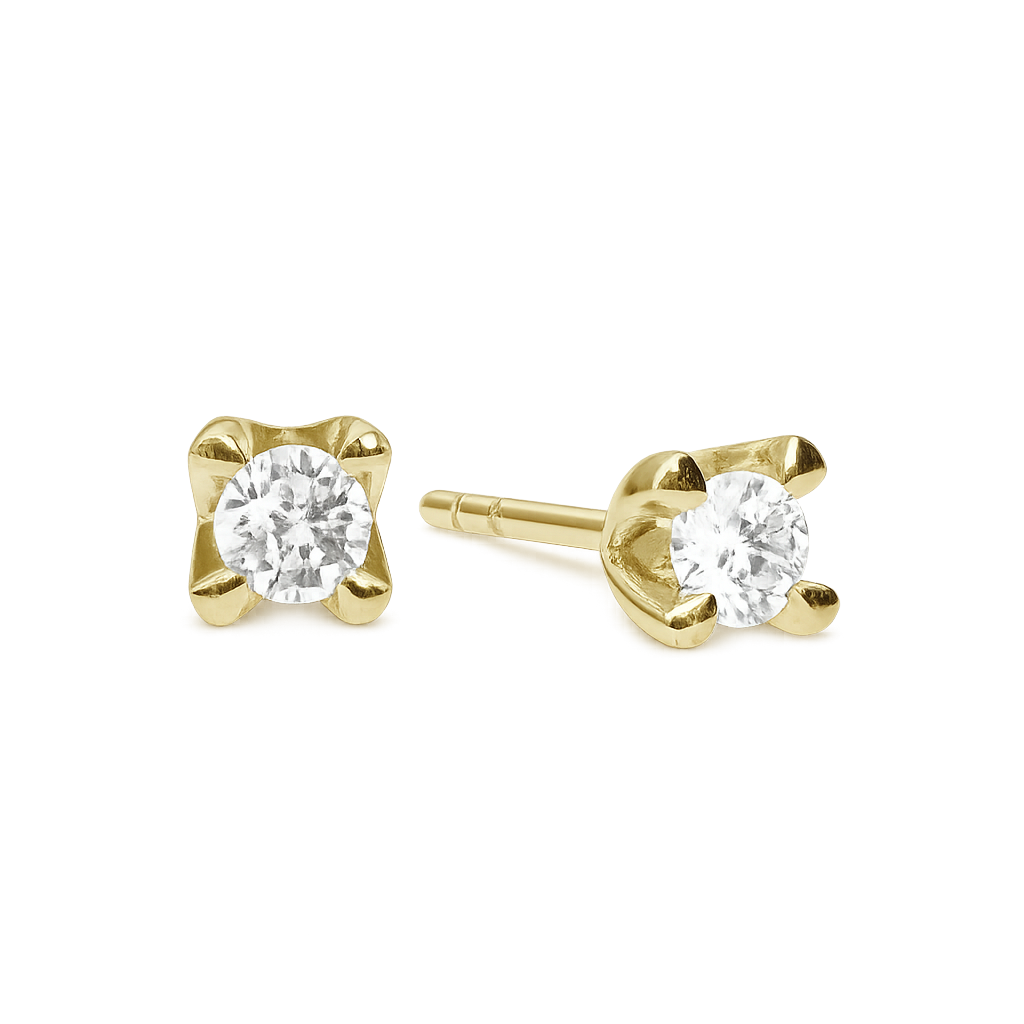Aagaard - LG. Diamant Ørestik 2 x 0,10ct , 8 kt. - Model: 1671-LG-G8-0,10