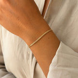 Scrouples- Armbånd flad rævehale sølv fg. 17+2 cm-model 300942A,M