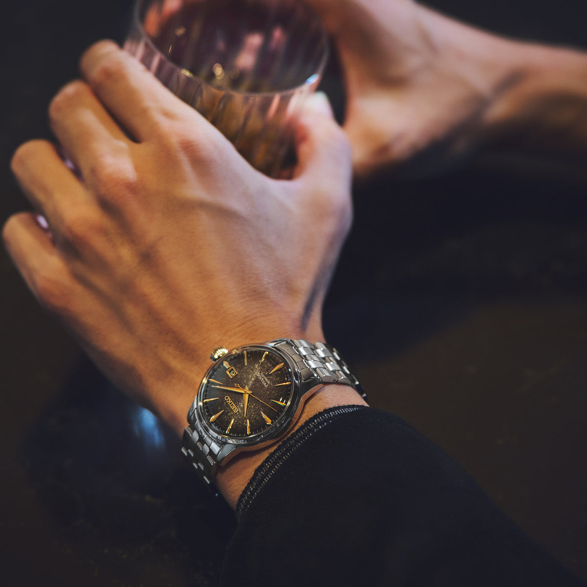 Seiko - LIMITED EDITION - Herreur i rustfrit stål med lænke - Model: SRPK93J1