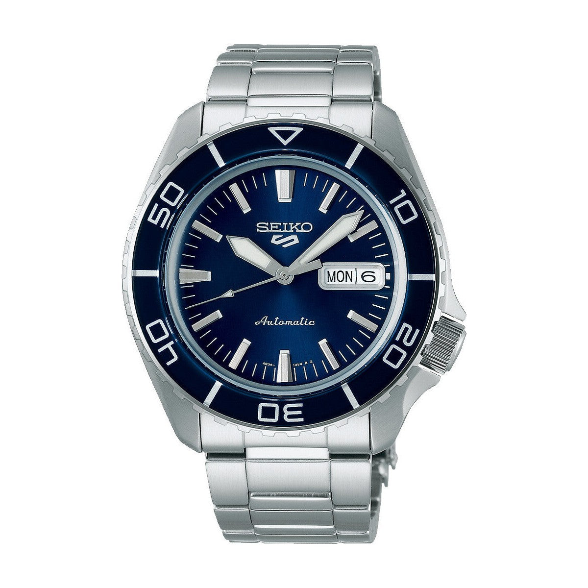 Seiko - Herreur, Stål med lænke, blå skive og automatik værk - Model: SRPK97K1