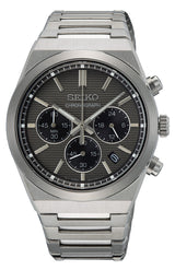 Seiko - Sport herreur i rustfrit stål med lænke og kronograf - Model: SSB455P1