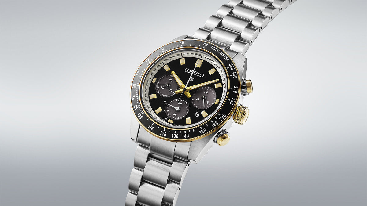 Seiko -  Prospex Solar, stål med sort skive - Model: SSC941P1