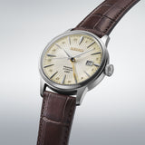 Seiko - Presage automatik herreur, stål med læderrem - Model: SSK041J1