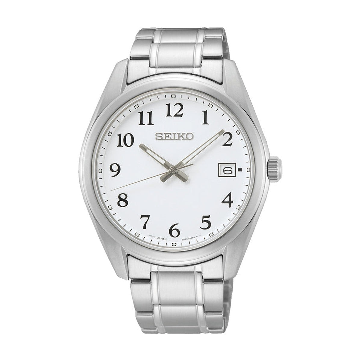 Seiko - Herreur med stål lænke og hvid skive - Model: SUR459P1