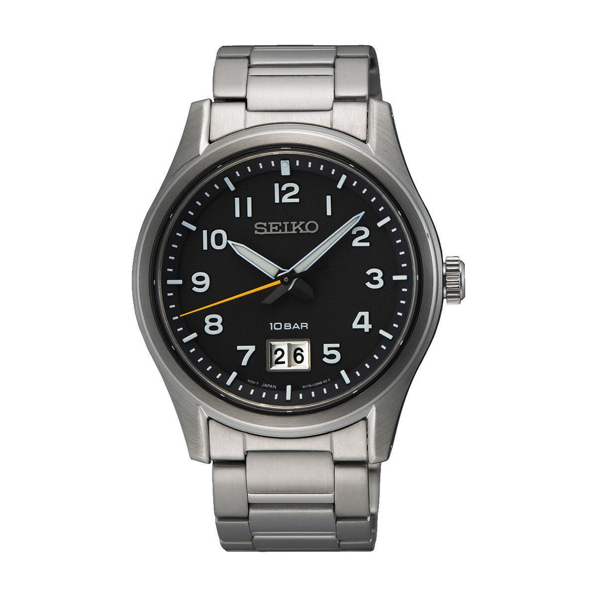Seiko - Herreur i rustfrit stål med lænke og dato - Model: SUR569P1