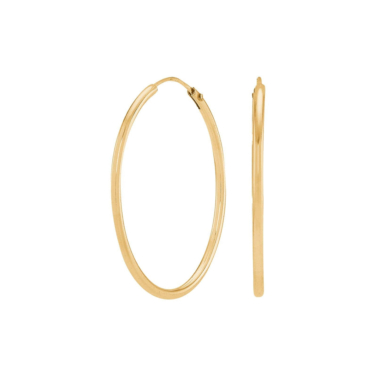Siersbøl Forgyldt sølv creol 30mm HOOPS52