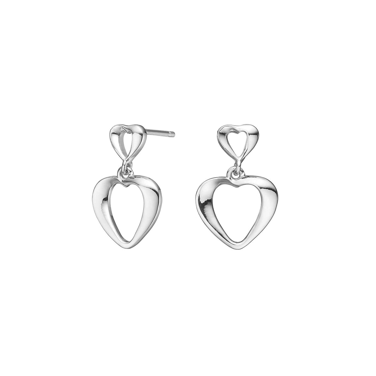 Nordahl Jewellery Sølv ørehængere PASSION52 – rhodineret