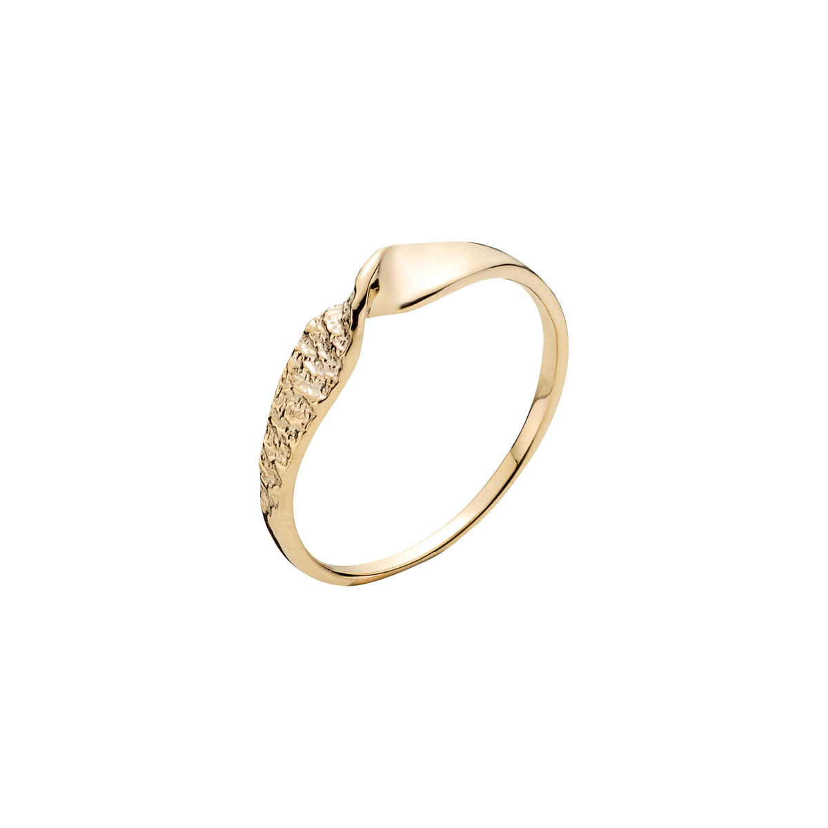 Lund Copenhagen Ring glat/ mat i 8 kt. guld – model 3071246