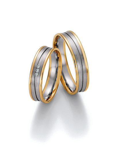BN - Vielses-/forlovelsesringe med diamanter i damering - Model: 66/32170 | 66/32180
