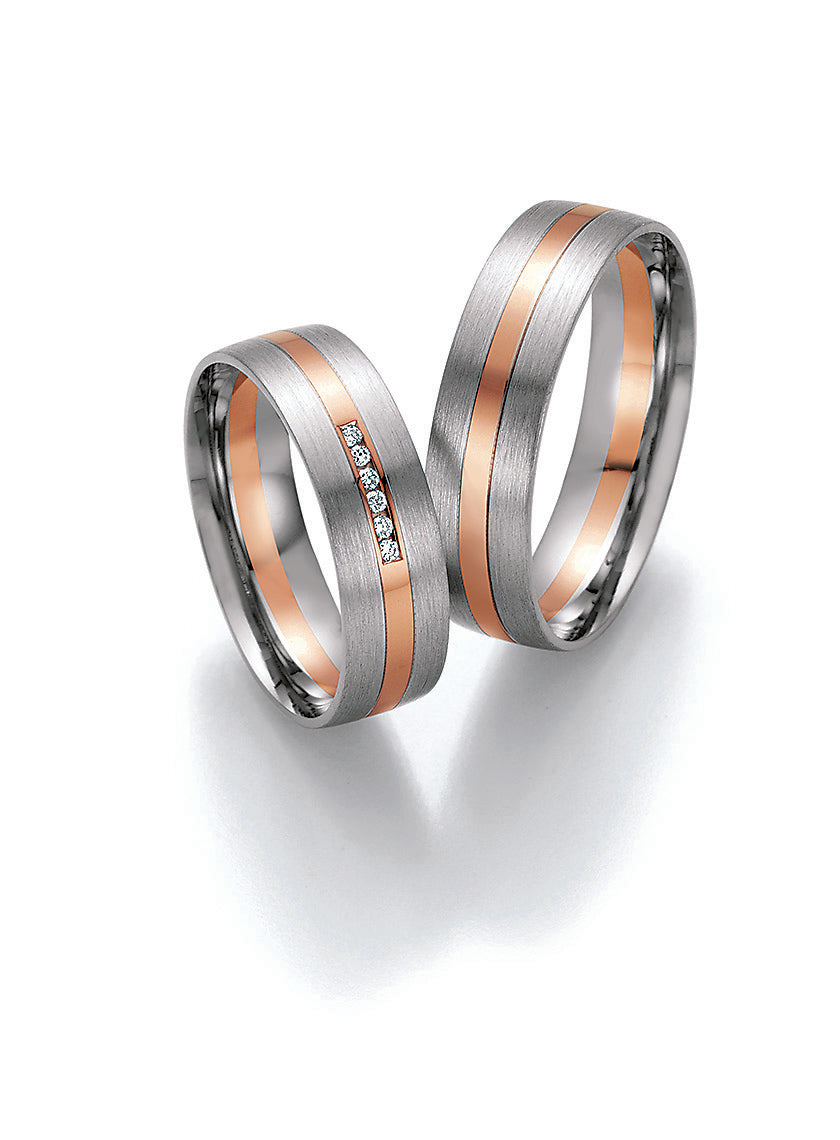 BN - Vielses-/forlovelsesringe med diamanter i damering - Model: 66/32090 | 66/32100