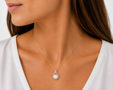 14 kt. Guld vedhæng -  med 0,22ct tw/si brillant - Model: 20-22168