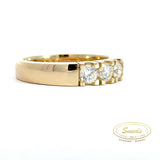 Amore - 14 kt. Guld alliancering med 3 x 0,20ct tw/si brillant - Model: 40-22547