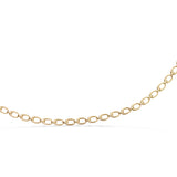 Scrouples - 8 kt. Guld halskæde ovale links 45 cm - Modelnr.: 34213H,M