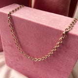 Scrouples - 8 kt. Guld halskæde ovale links 45 cm - Modelnr.: 34213H,M