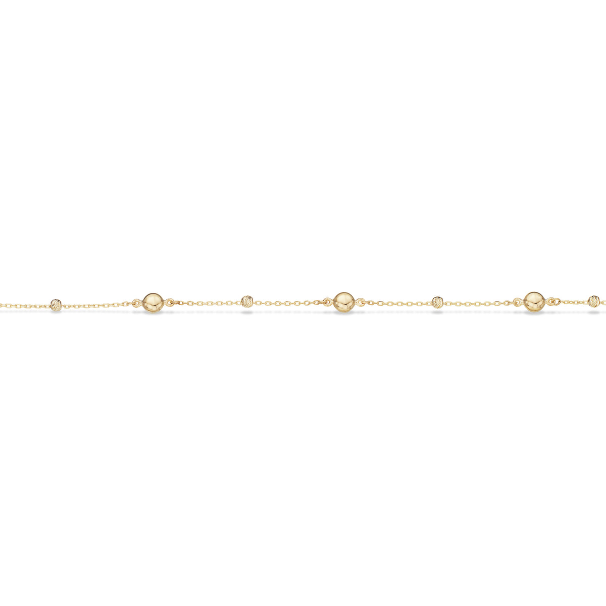 Scrouples - 8 kt armbånd poletter 17+2 cm - Modelnr.: 34333A,M