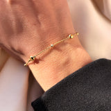 Scrouples - 8 kt armbånd poletter 17+2 cm - Modelnr.: 34333A,M