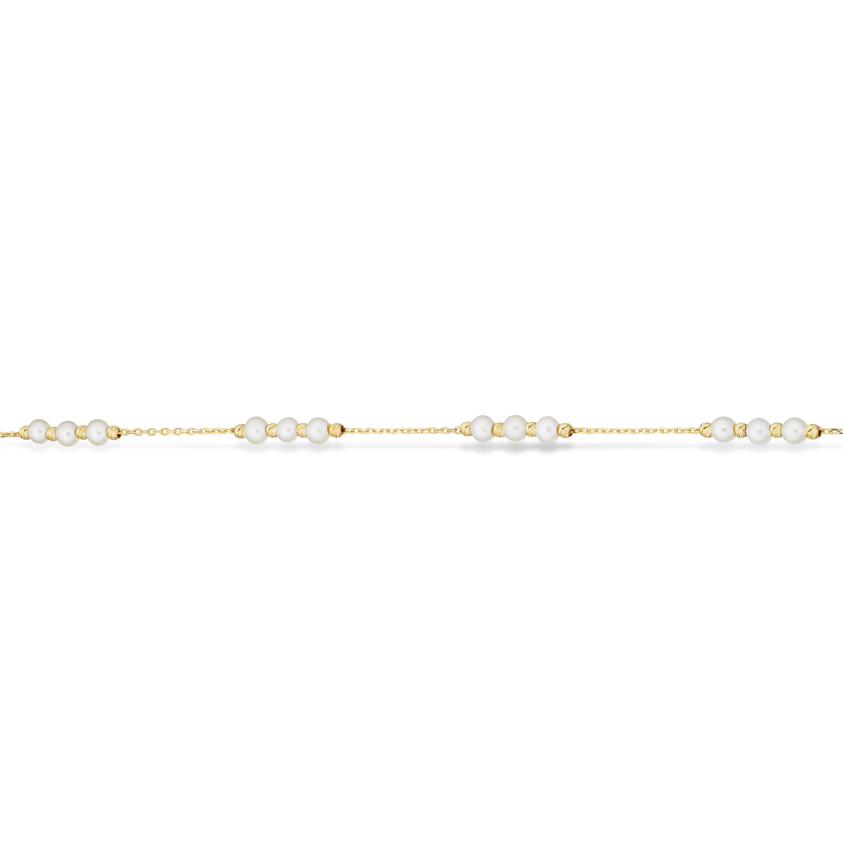 Scrouples - 8 kt. Guld armbånd med perler - Model: 34473A,M