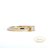 Amore - 14 kt. guld ring med diamant 0,15ct tw/si - Model: 40-22591