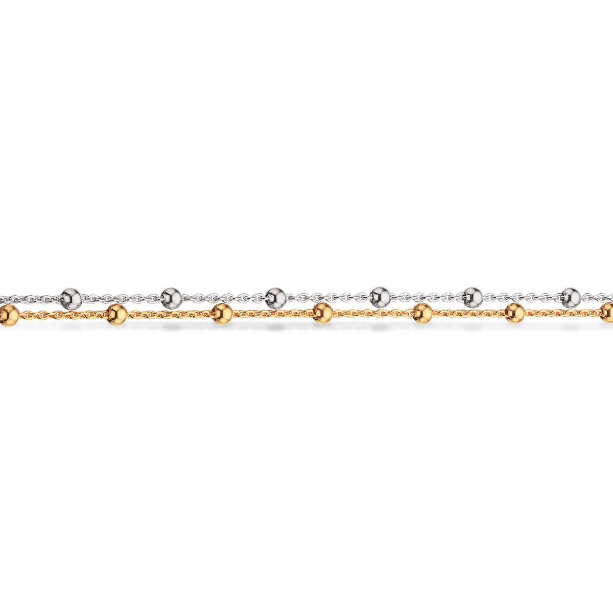 Scrouples -Armbånd 2 rk. kugle sølv rh./fg. Model: 37902,18