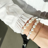 Scrouples - Armbånd, forgyldt sølv med barokke perler - Model: 38342A,M