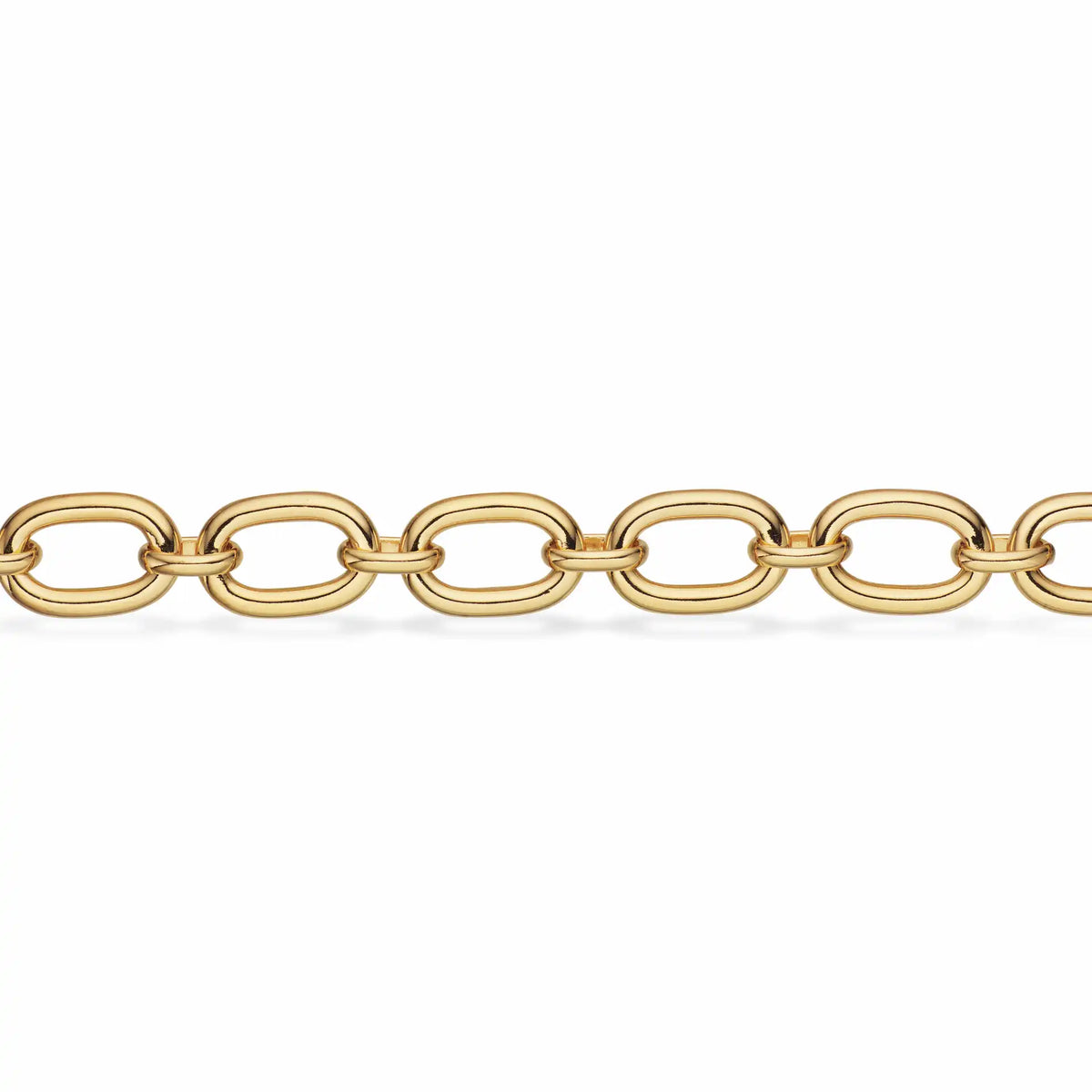 Scrouples - Forgyldt armbånd, kraftigt med åbne led 18 + 3 cm - Model: 38562A,M