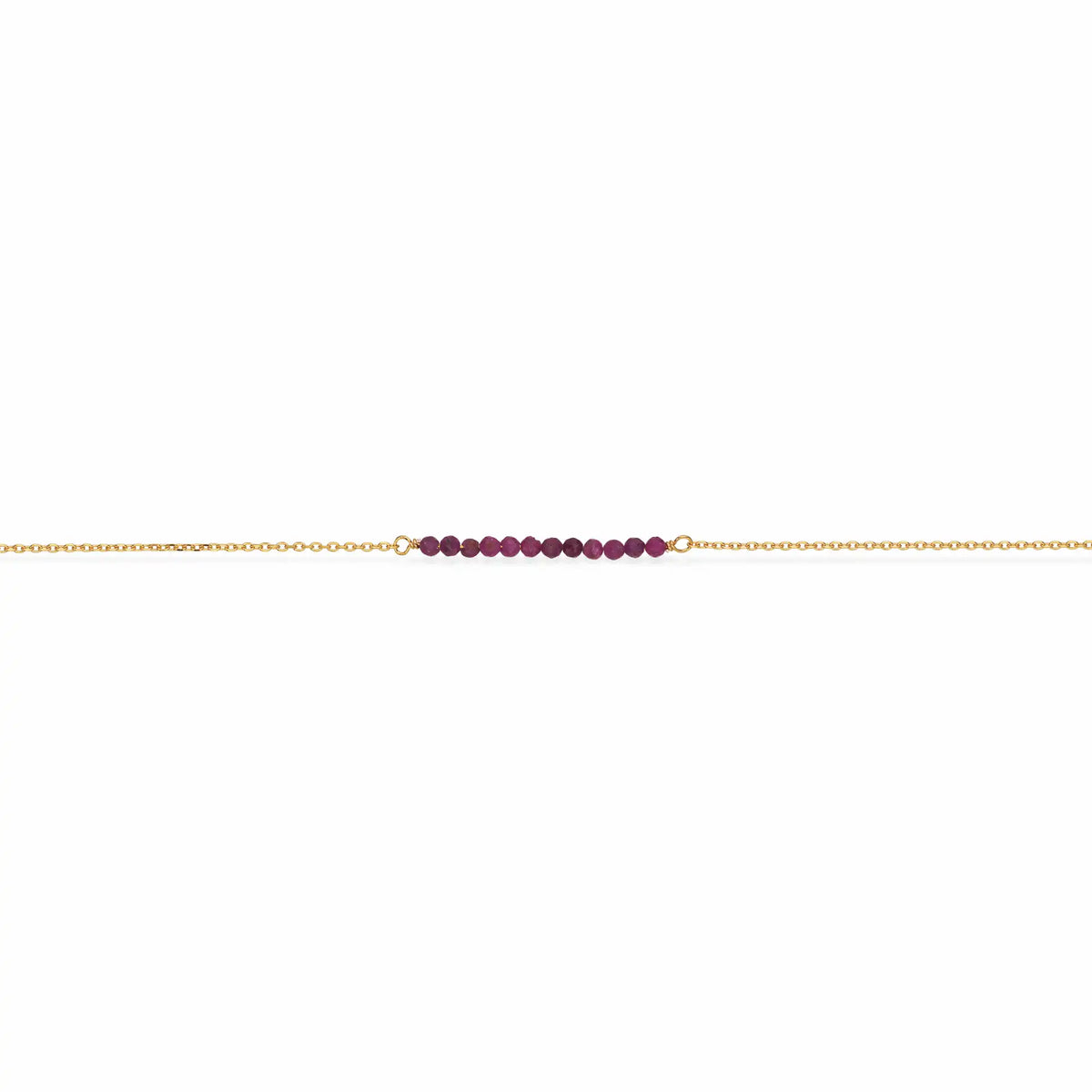 Scrouples - Forgyldt armbånd med syntetiske rubiner 17+2 cm - Model: 38742A,M