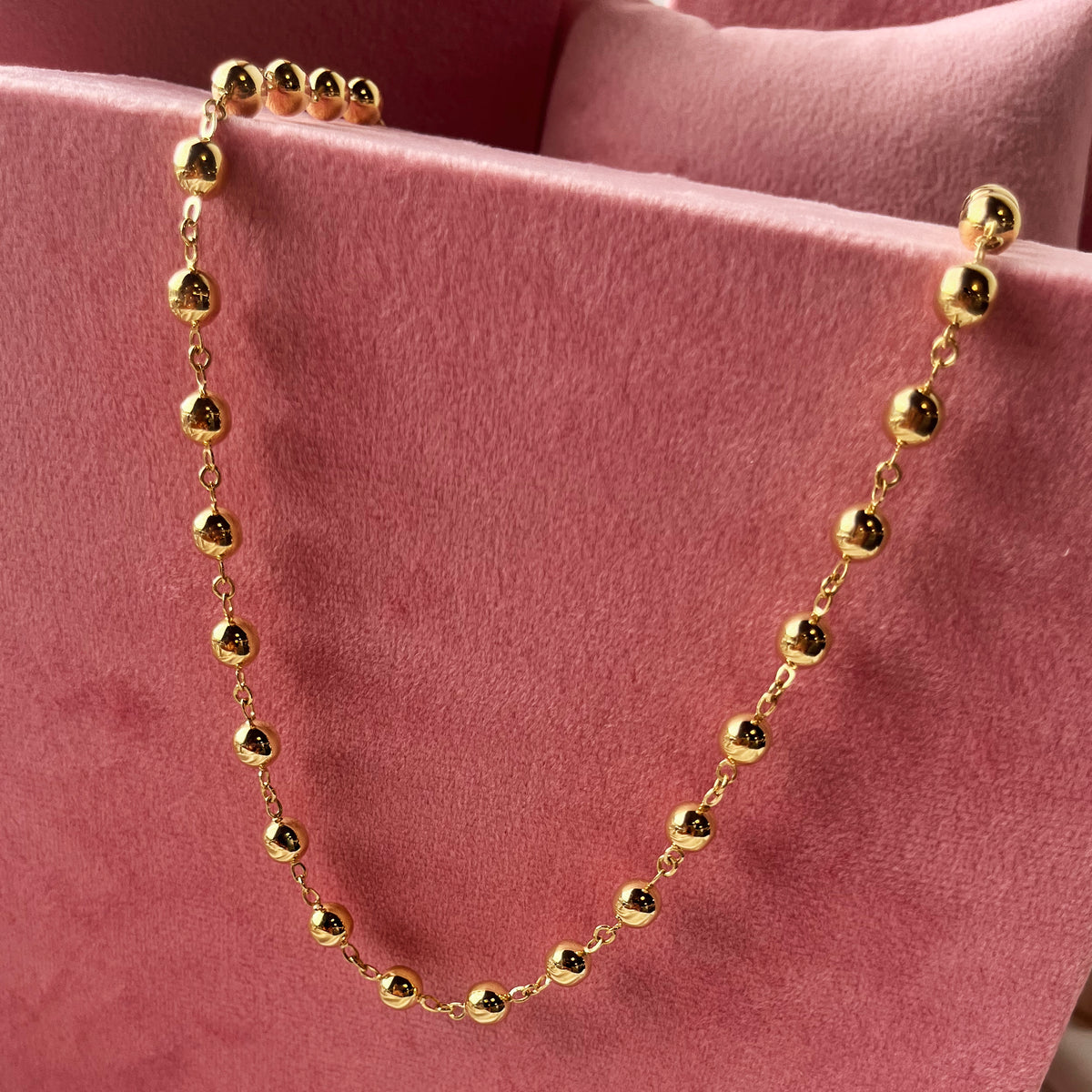 Scrouples - Collier, forgyldt sølv, kugler - Model: 39142H,M
