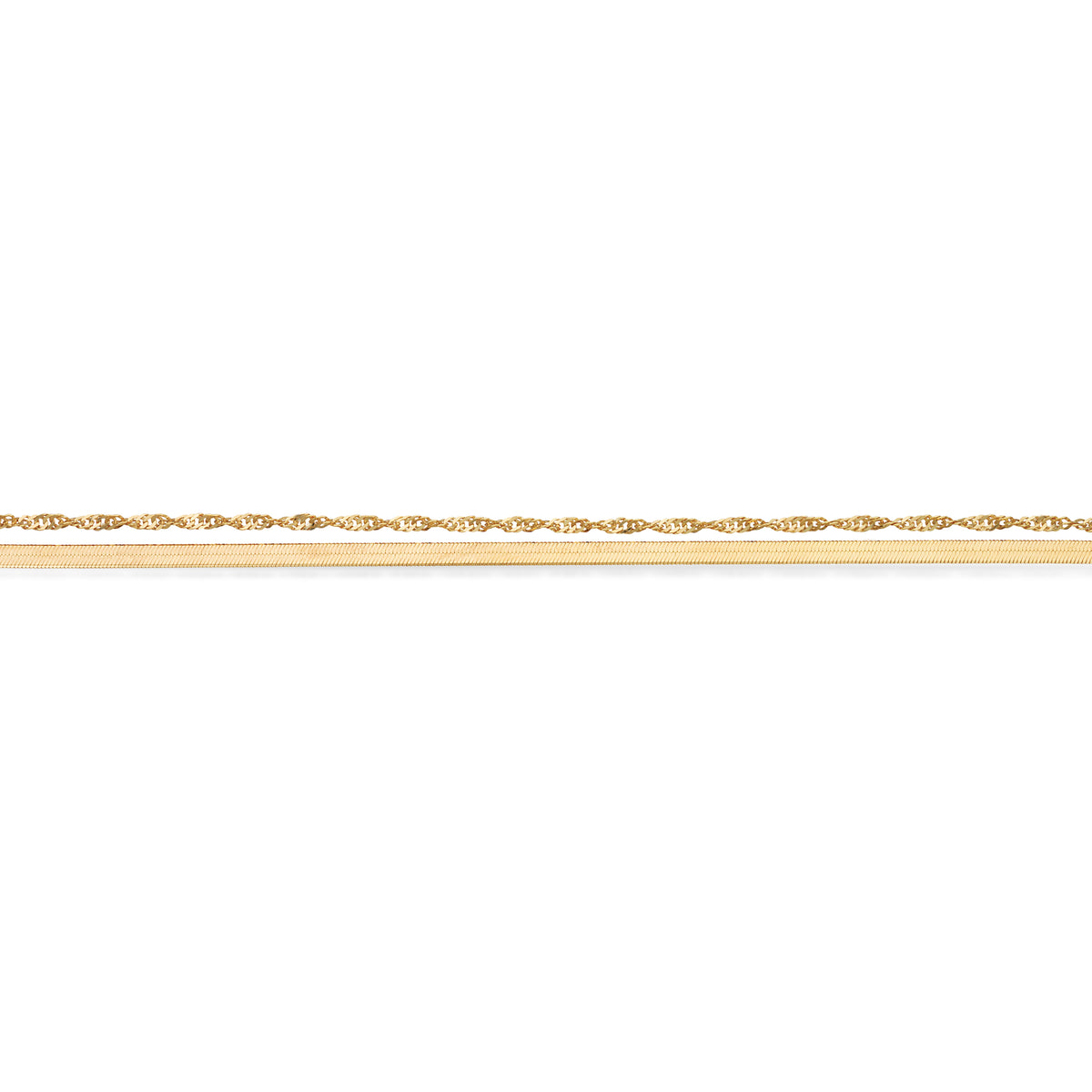 Scrouples - Armbånd, forgyldt sølv, dobbelt - Model: 39372A,M