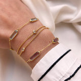 Scrouples - Armbånd - Forgyldt sølv, zirkonia - Model: 39632A,M