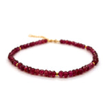 Scrouples - Armbånd, forgyldt sølv med Rhodolit - Modelnr: 39792A,M
