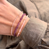 Scrouples - Armbånd, forgyldt sølv med Rhodolit - Modelnr: 39792A,M