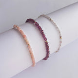 Scrouples - Armbånd, forgyldt sølv med lyserød kvarts - Modelnr: 39802A,M