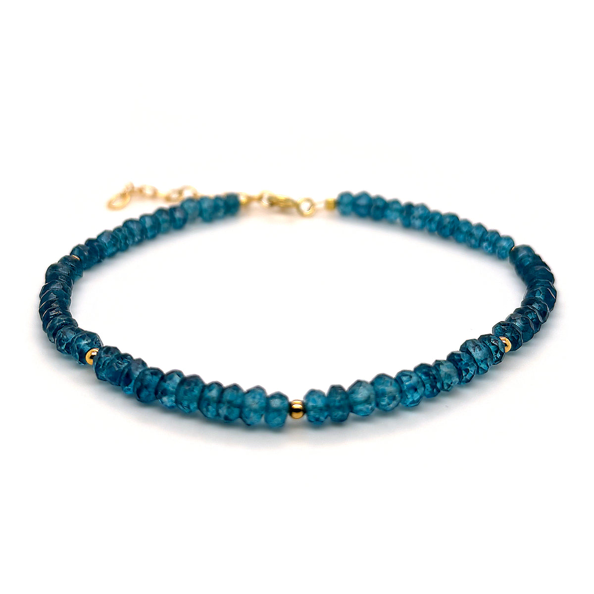 Scrouples - Armbånd, forgyldt sølv med blå kvarts - Modelnr: 39812A,M