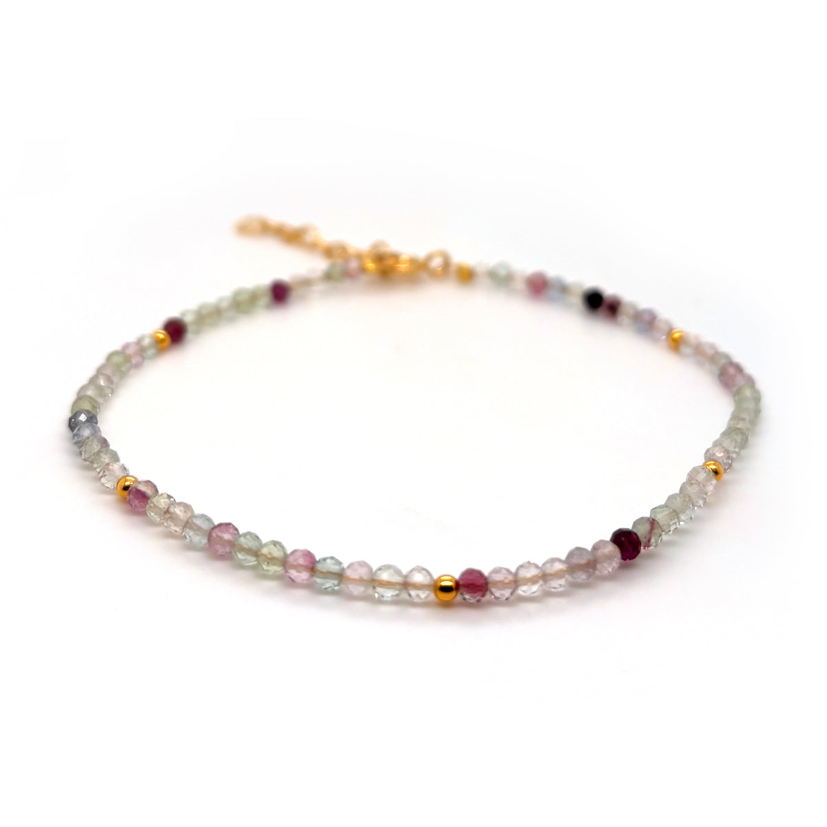 Scrouples - Armbånd, forgyldt sølv med fluorit - Modelnr: 39852A,M